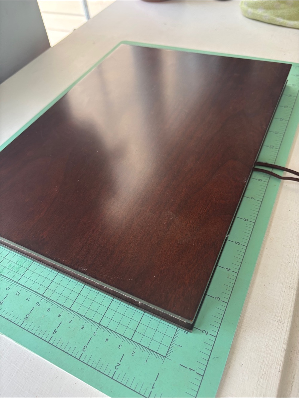 Wood Grain Portfolio with Elastic Closure - Dark Brown - Picture 7 of 7